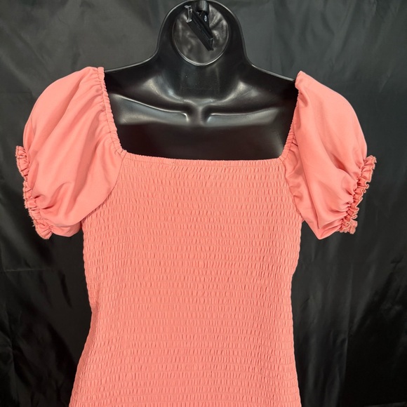 HYFVE Coral Puff Sleeve Midi Dress - Picture 9 of 9